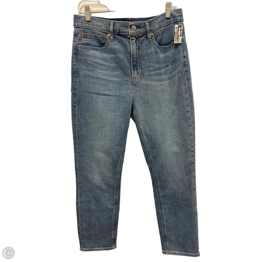 Jeans Straight By Gap In Blue Denim, Size: 12