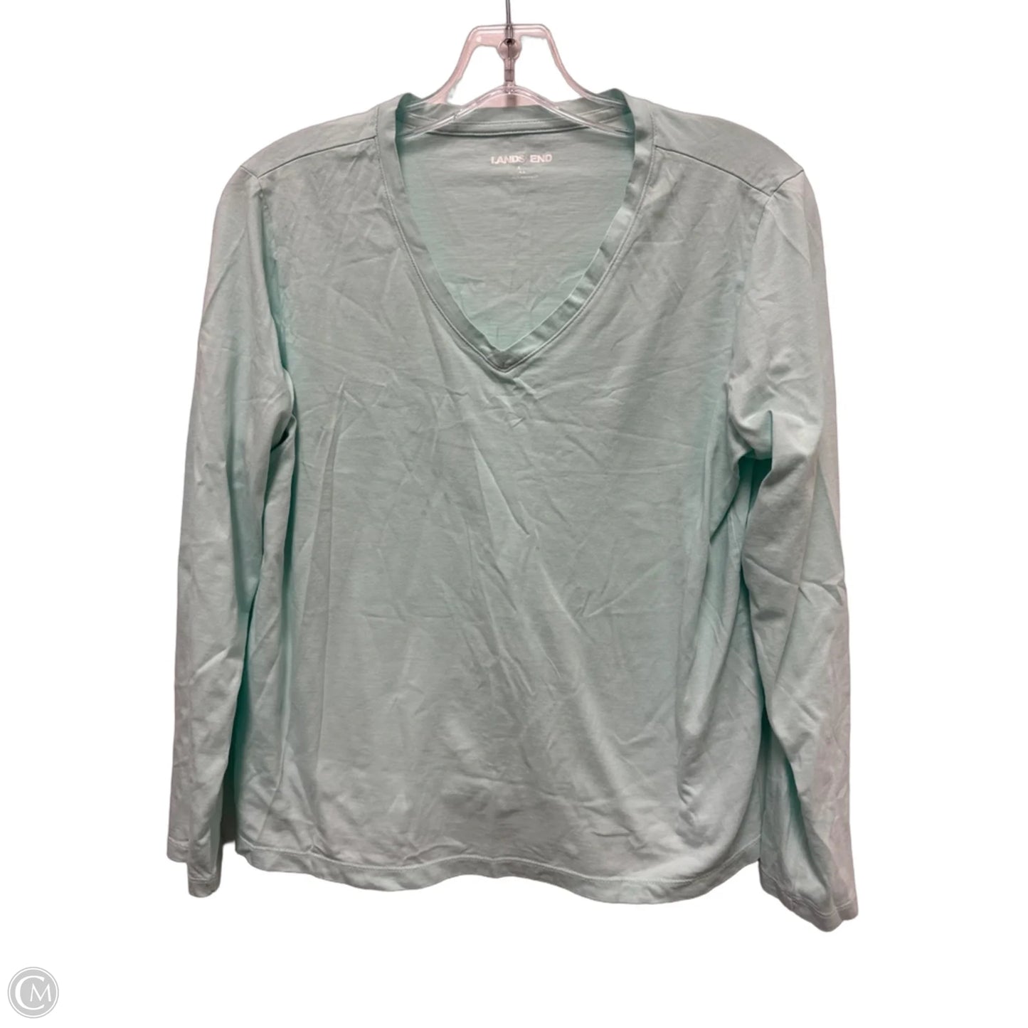 Top Long Sleeve By Lands End In Blue, Size: S