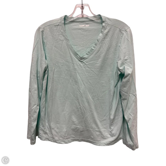 Top Long Sleeve By Lands End In Blue, Size: S