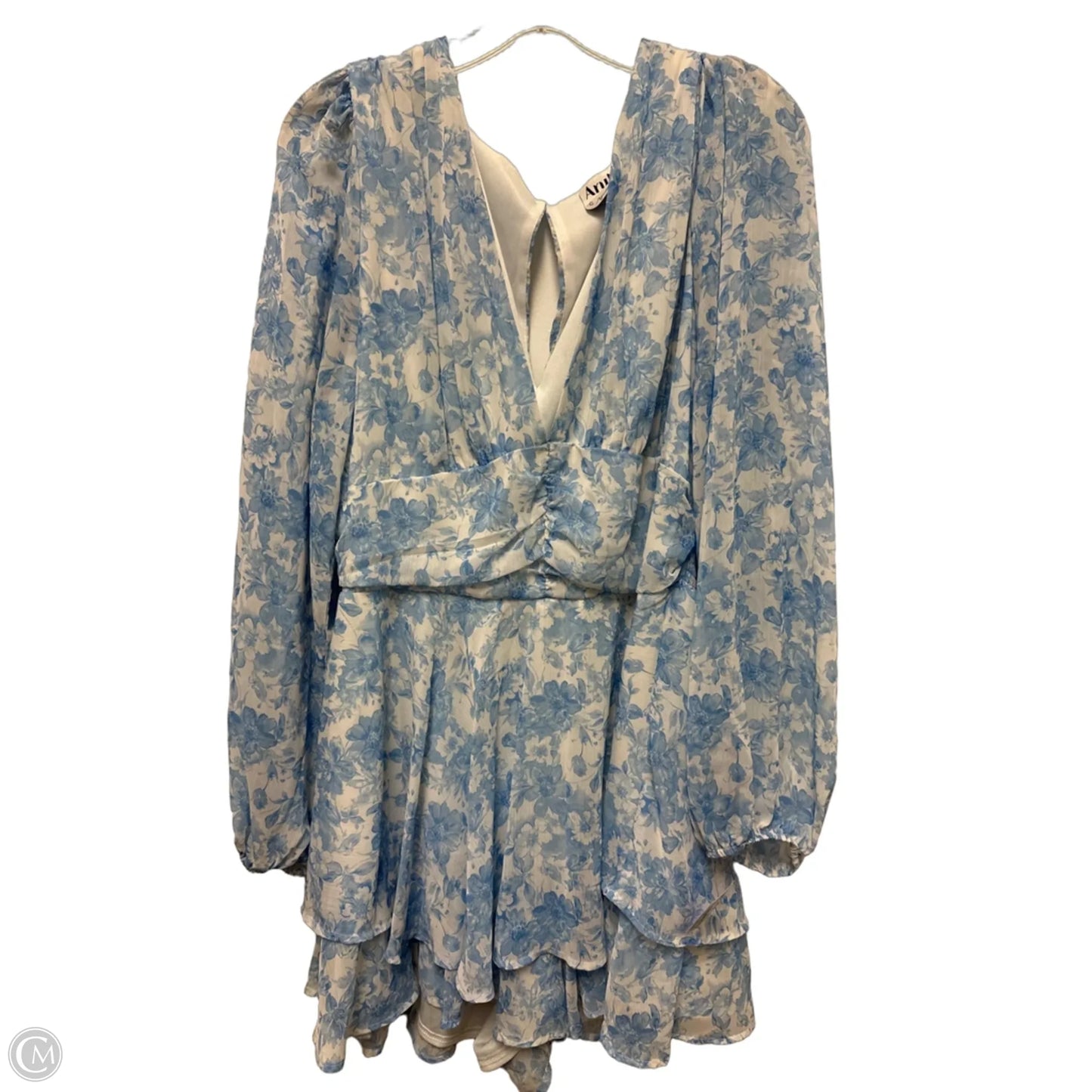 Dress Casual Short By Arula In Blue & White, Size: 2x