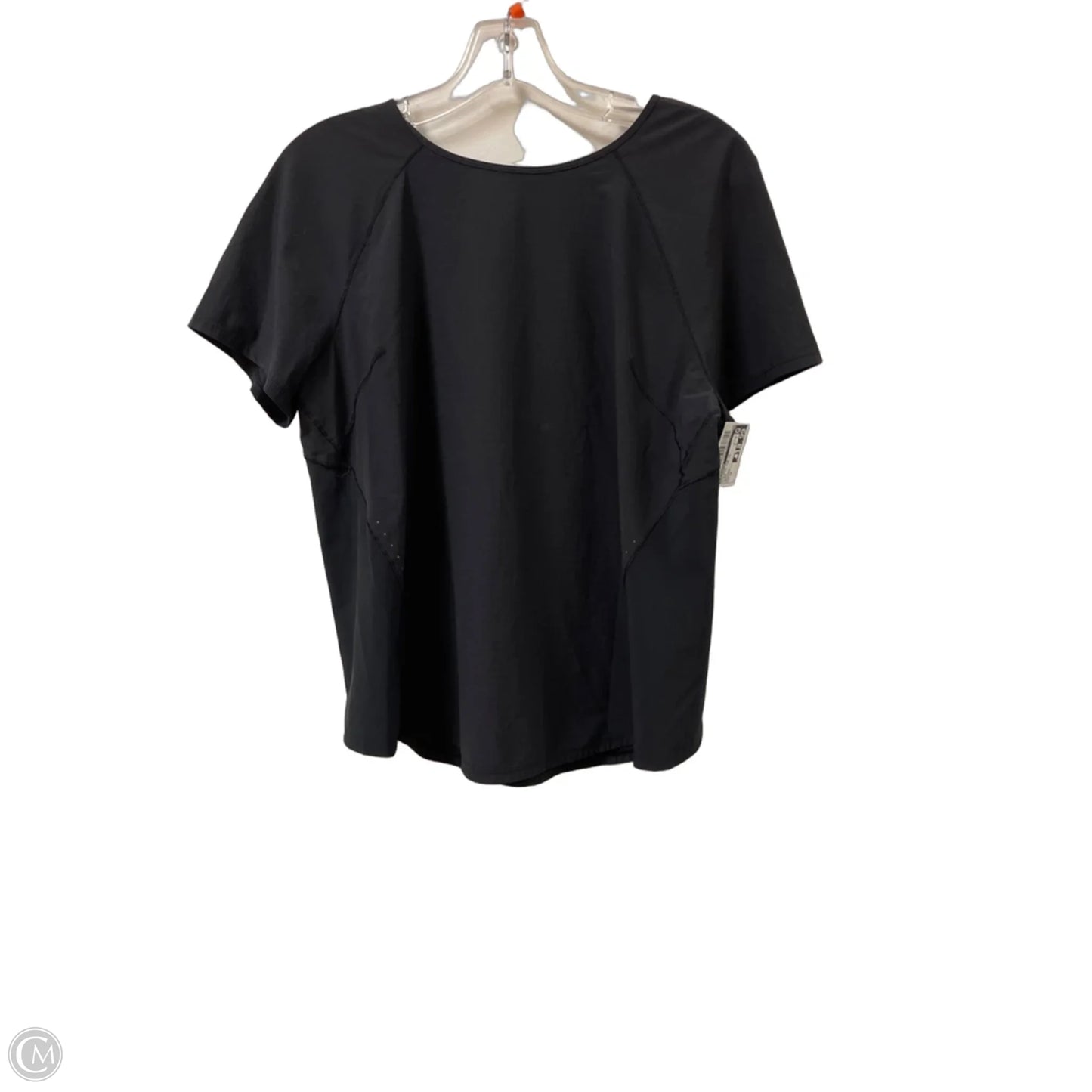 Athletic Top Short Sleeve By Lululemon In Black, Size: 10