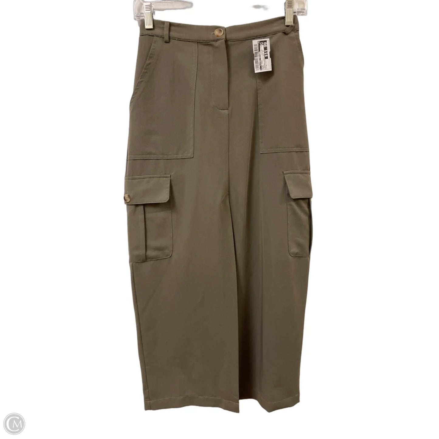 Skirt Midi By Clothes Mentor In Green, Size: 4