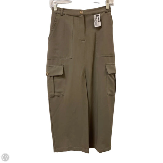 Skirt Midi By Clothes Mentor In Green, Size: 4