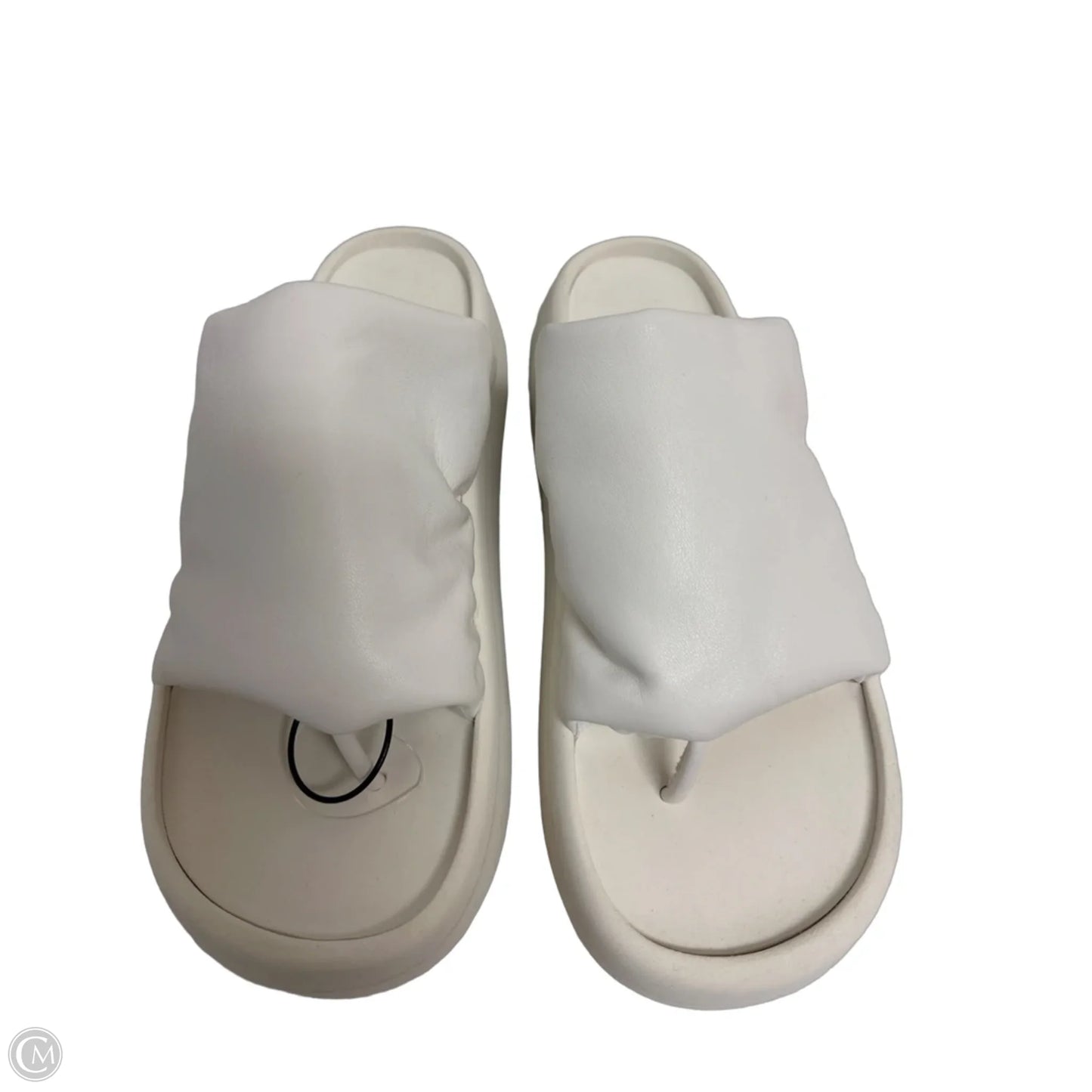 Sandals Heels Platform By Cma In White, Size: 9.5