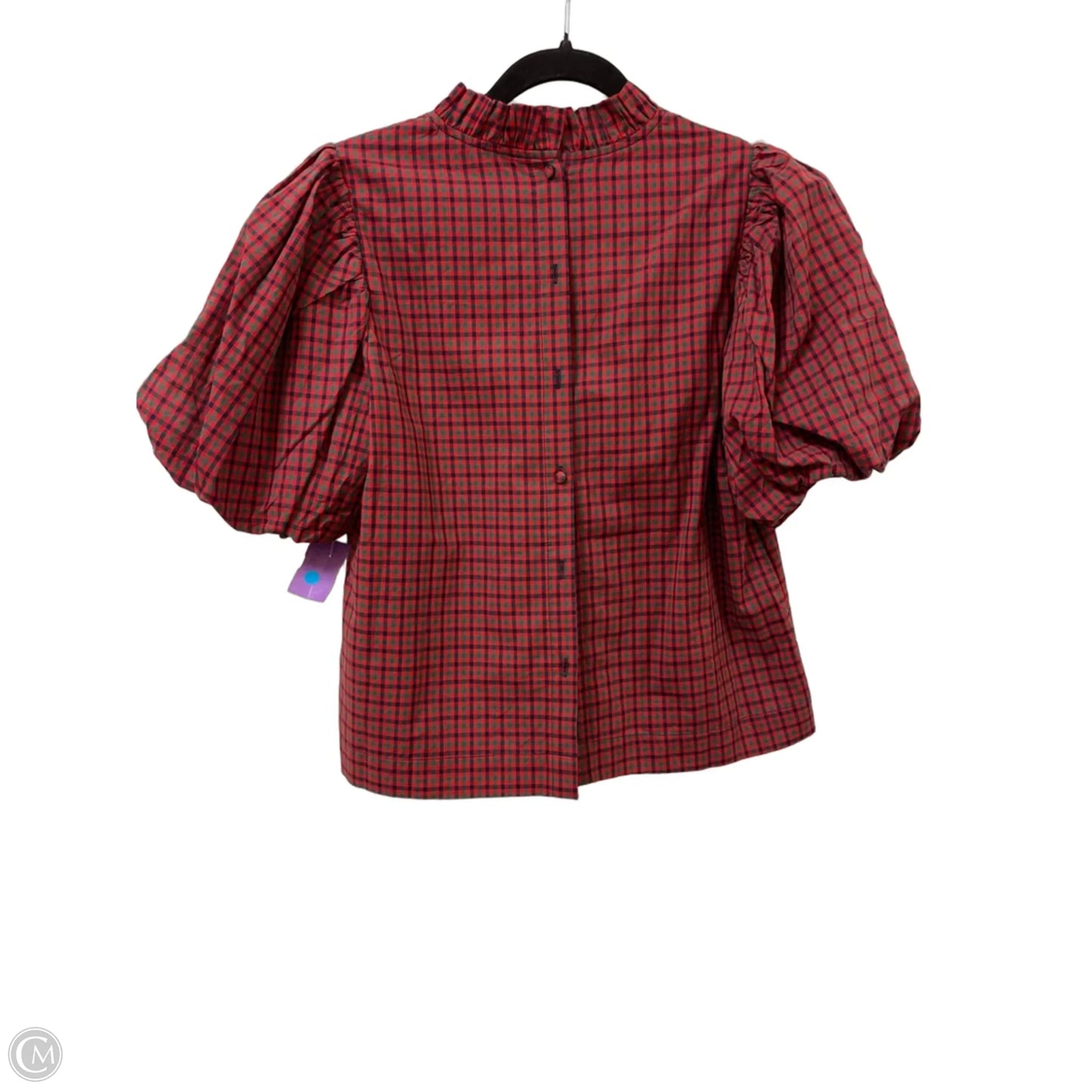 Top Short Sleeve By Pinch In Green & Red, Size: M