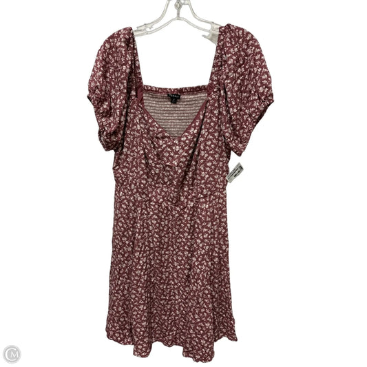 Dress Casual Short By Torrid In Purple & White, Size: 2x