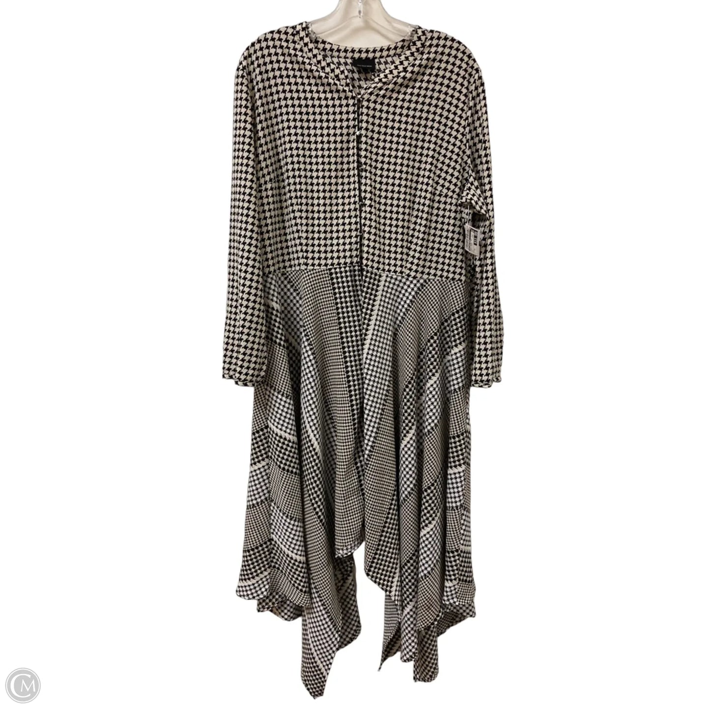 Dress Casual Maxi By Who What Wear In Black & Cream, Size: 1x