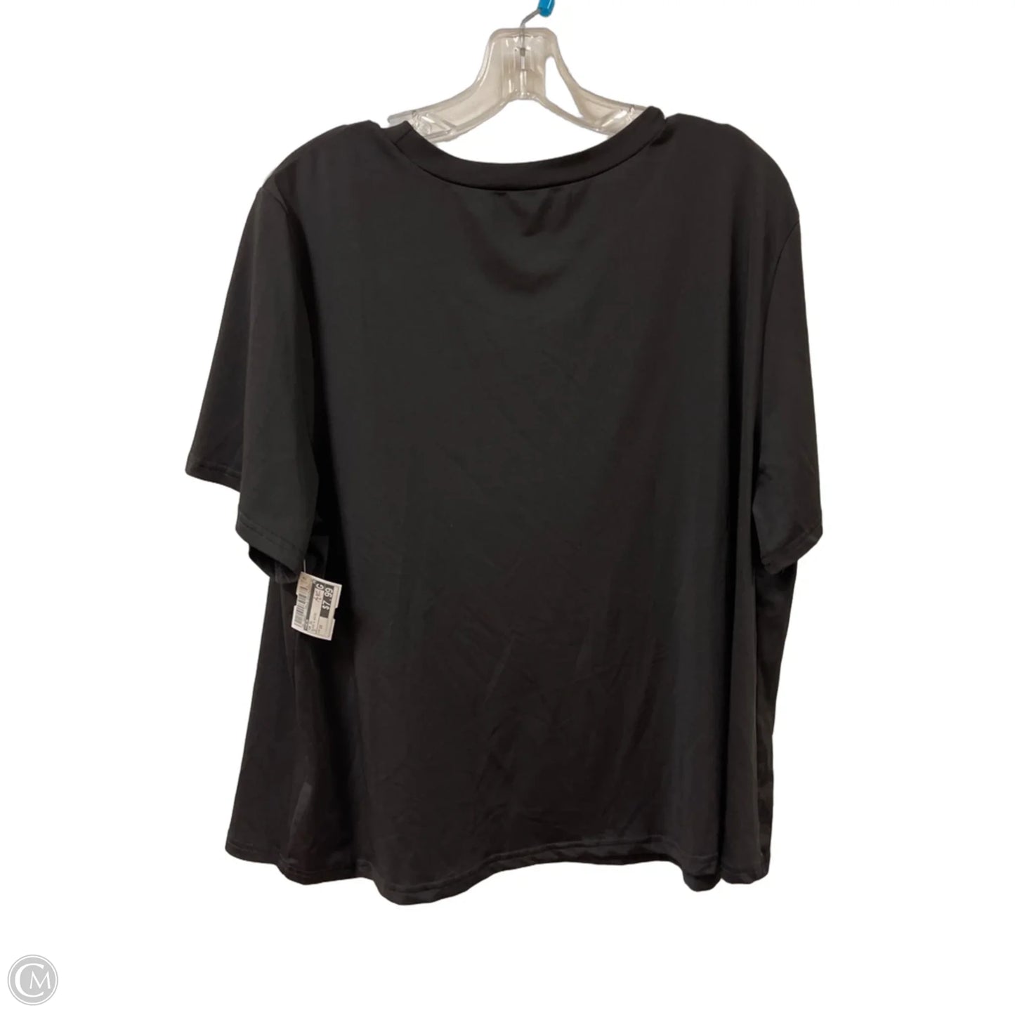 Top Short Sleeve By Shein In Black & White, Size: 2x