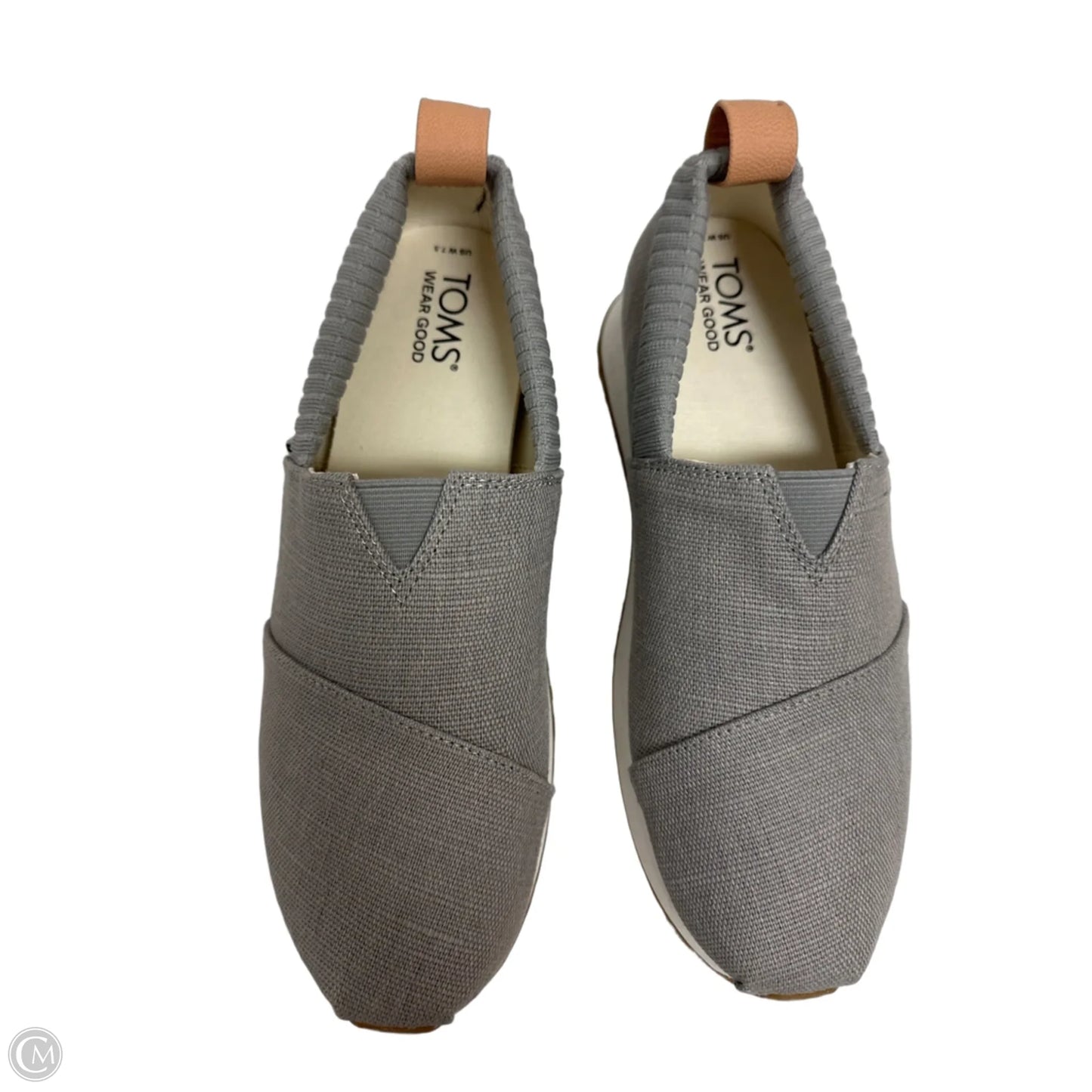 Shoes Flats By Toms In Grey, Size: 7.5