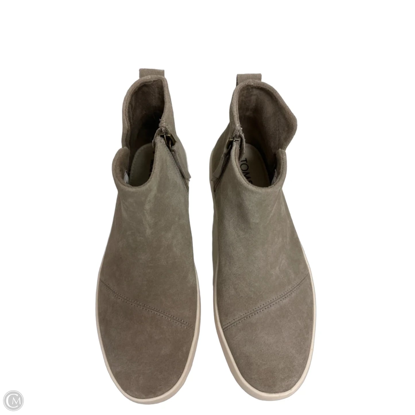 Shoes Flats By Toms In Grey, Size: 7.5