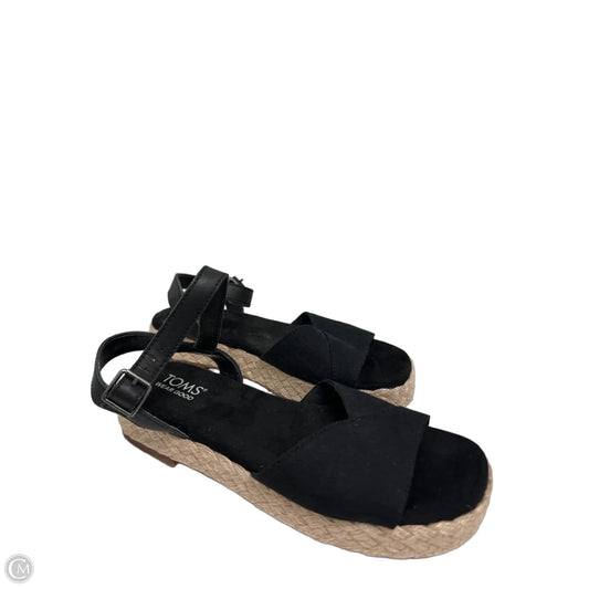 Sandals Flats By Toms In Black, Size: 7
