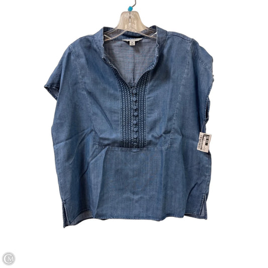 Top Short Sleeve By Clothes Mentor In Blue, Size: M