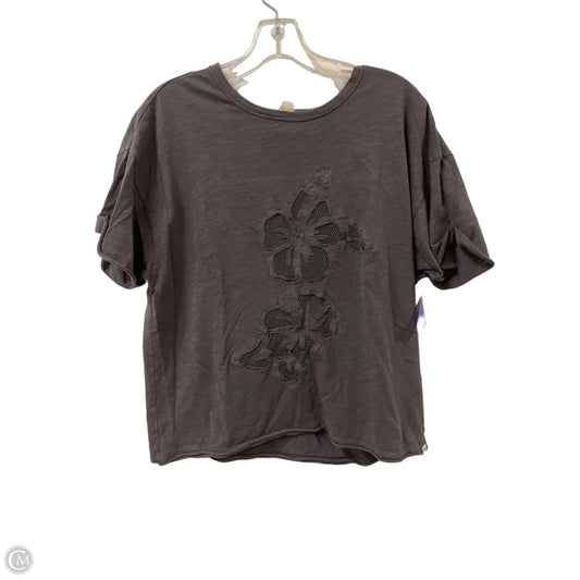 Top Short Sleeve By Roxy In Grey, Size: S