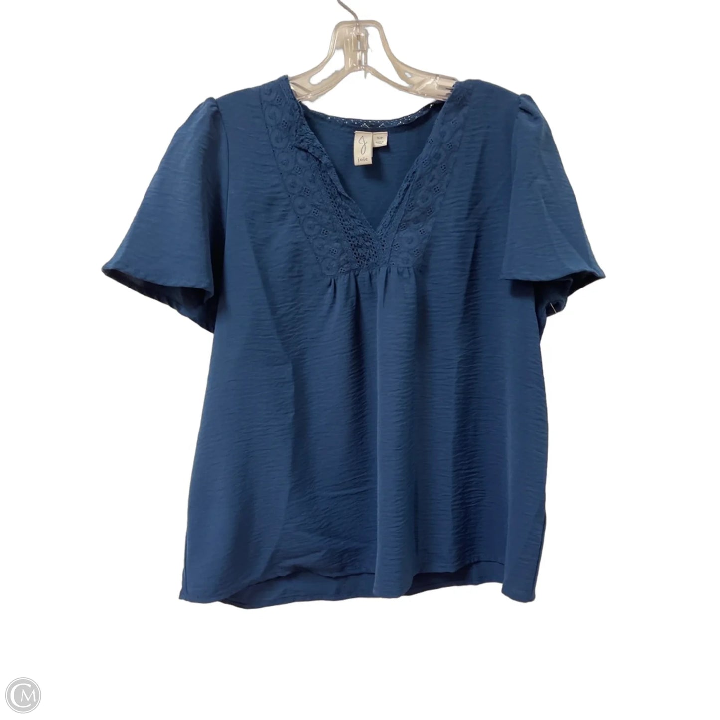 Top Short Sleeve By Joie In Navy, Size: S