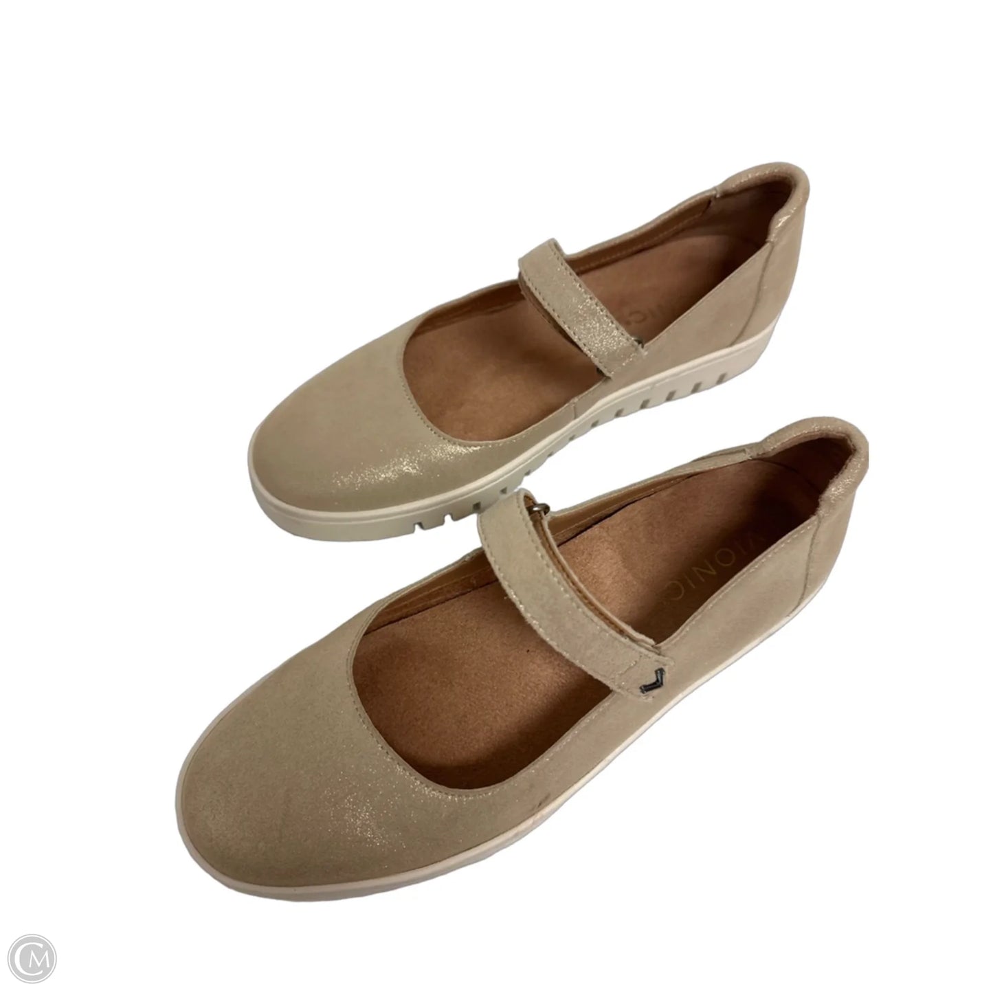 Shoes Flats By Vionic In Gold, Size: 7.5