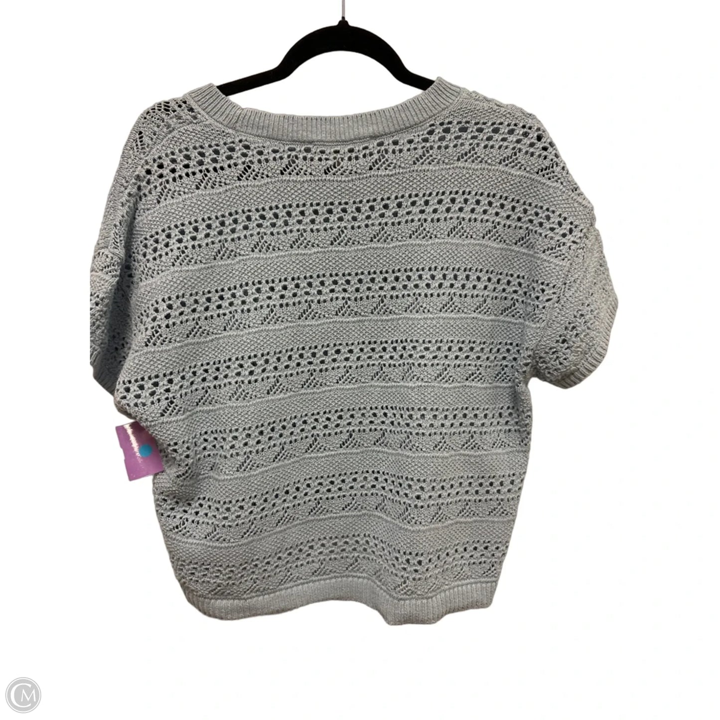 Sweater Short Sleeve By Loft In Blue, Size: S