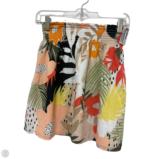 Skirt Mini & Short By Loft In Cream & Red, Size: 2p