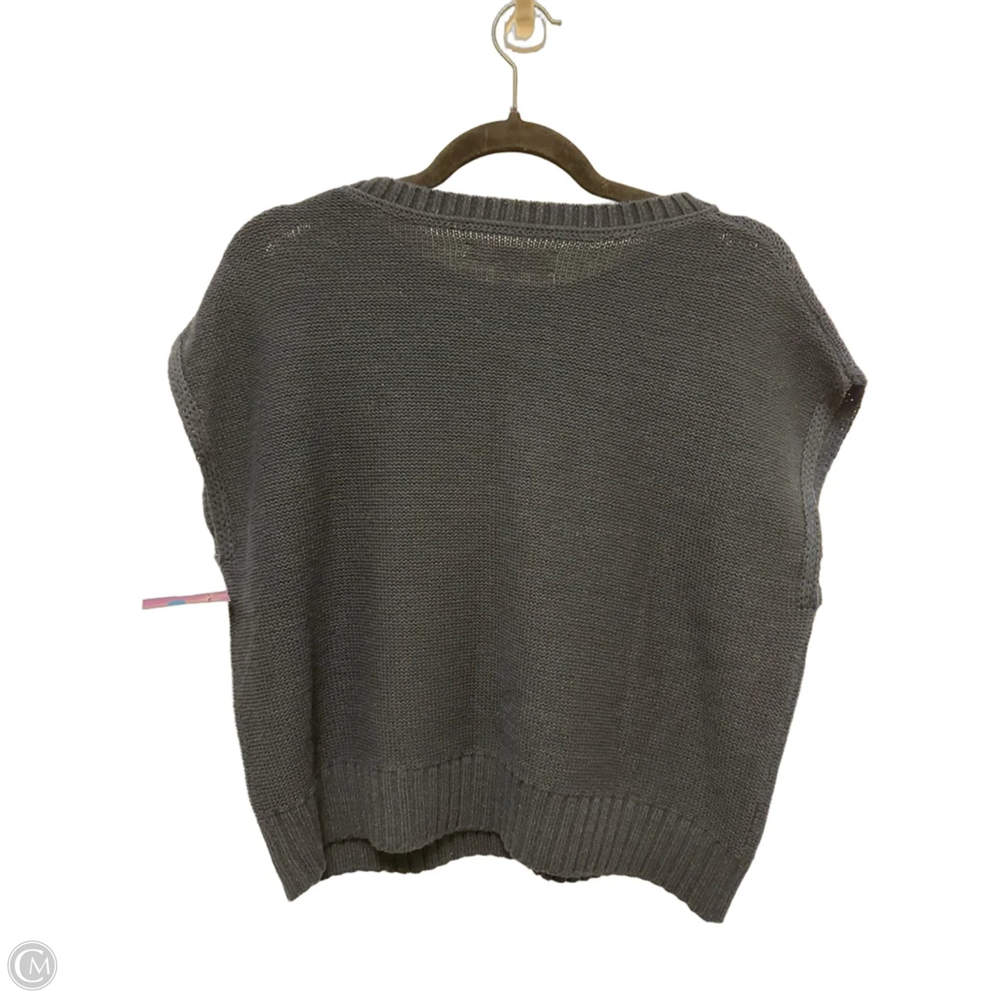 Sweater Short Sleeve By Loft In Navy, Size: S
