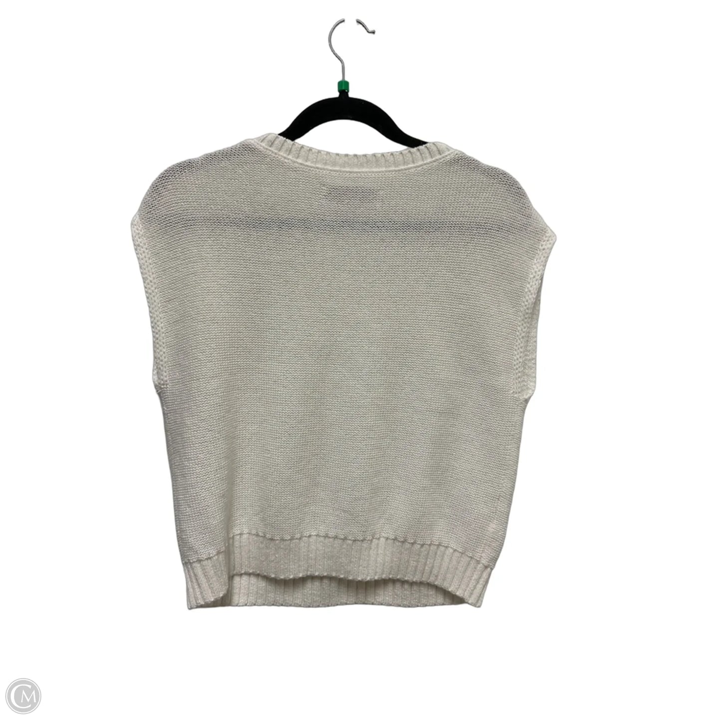 Sweater Short Sleeve By Loft In White, Size: Sp