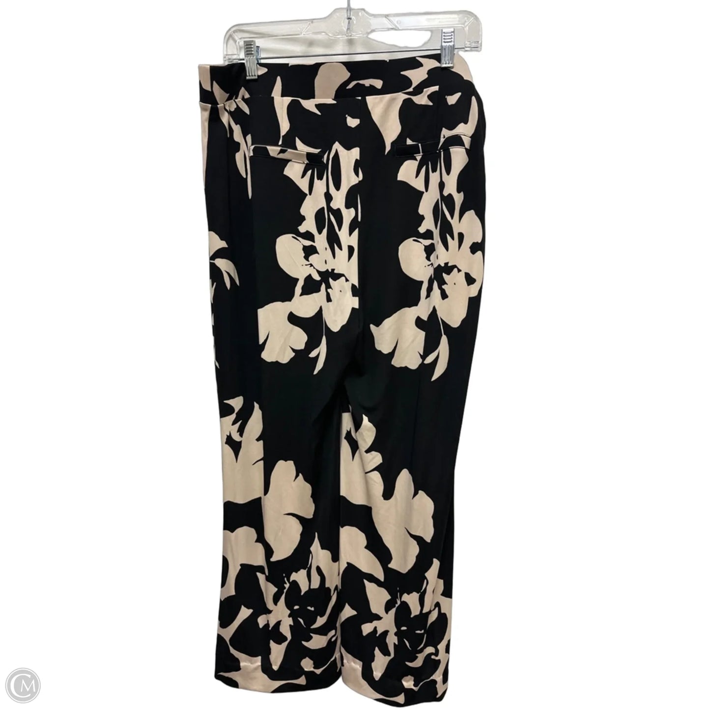 Pants Wide Leg By Chicos In Black & Cream, Size: 14