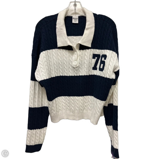 Sweater By No Boundaries In Blue & White, Size: Xl