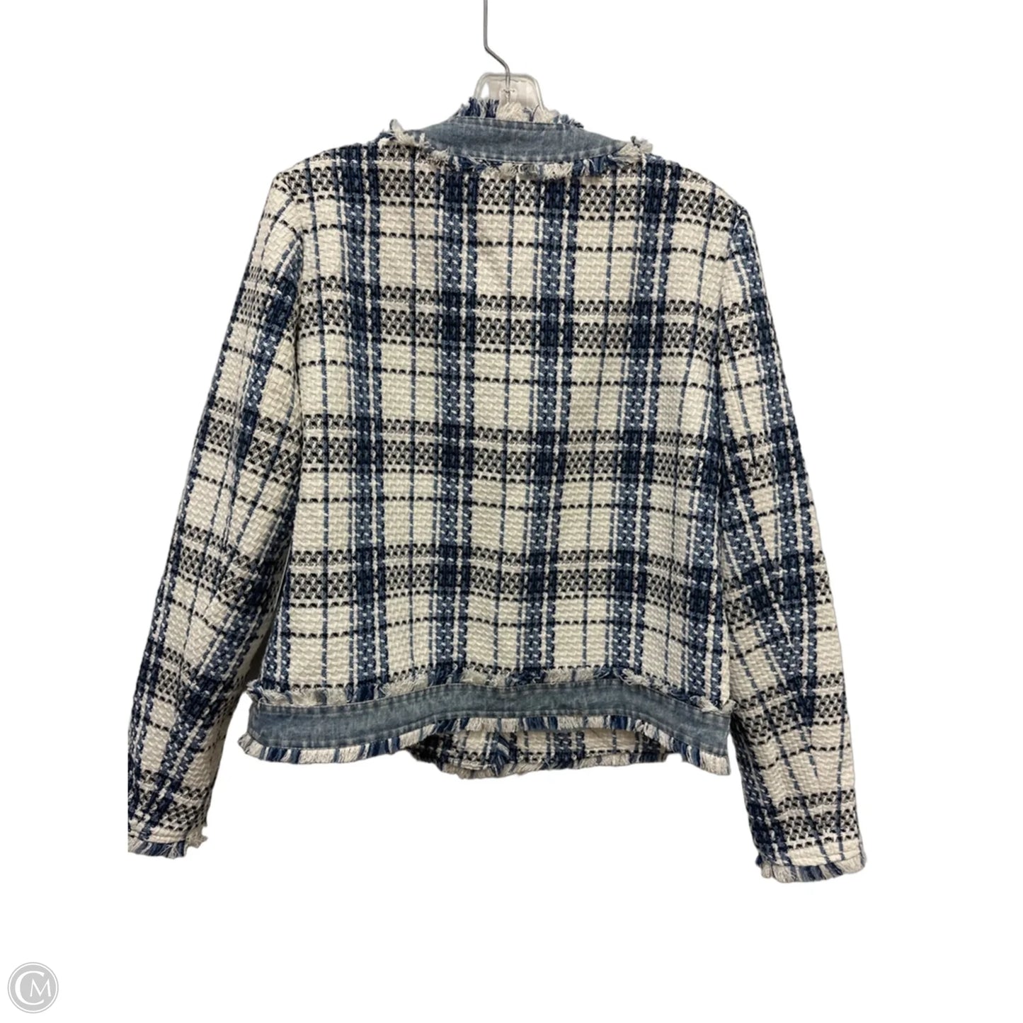 Jacket Other By Ecru In Blue & White, Size: Xl