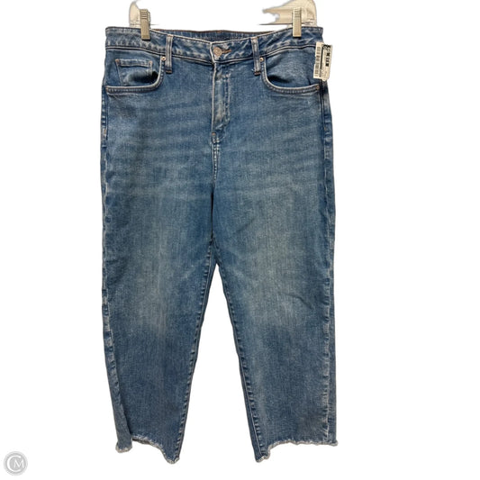 Jeans Cropped By Chicos In Blue Denim, Size: 12