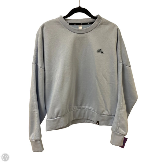 Athletic Sweatshirt Crewneck By Adidas In Blue, Size: S