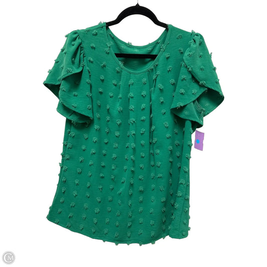 Top Short Sleeve By Clothes Mentor In Green, Size: Xl