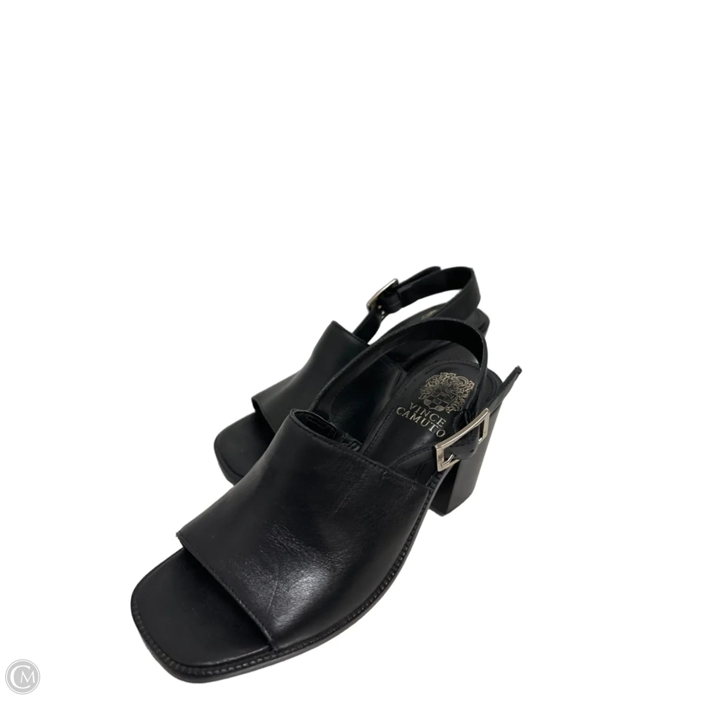 Sandals Heels Block By Vince Camuto In Black, Size: 6