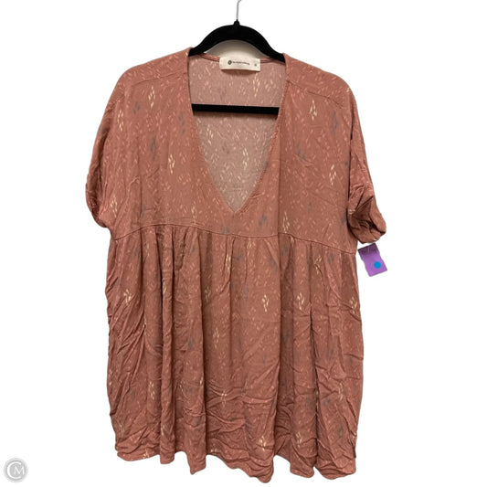 Tunic Short Sleeve By Impeccable Pig In Pink, Size: M