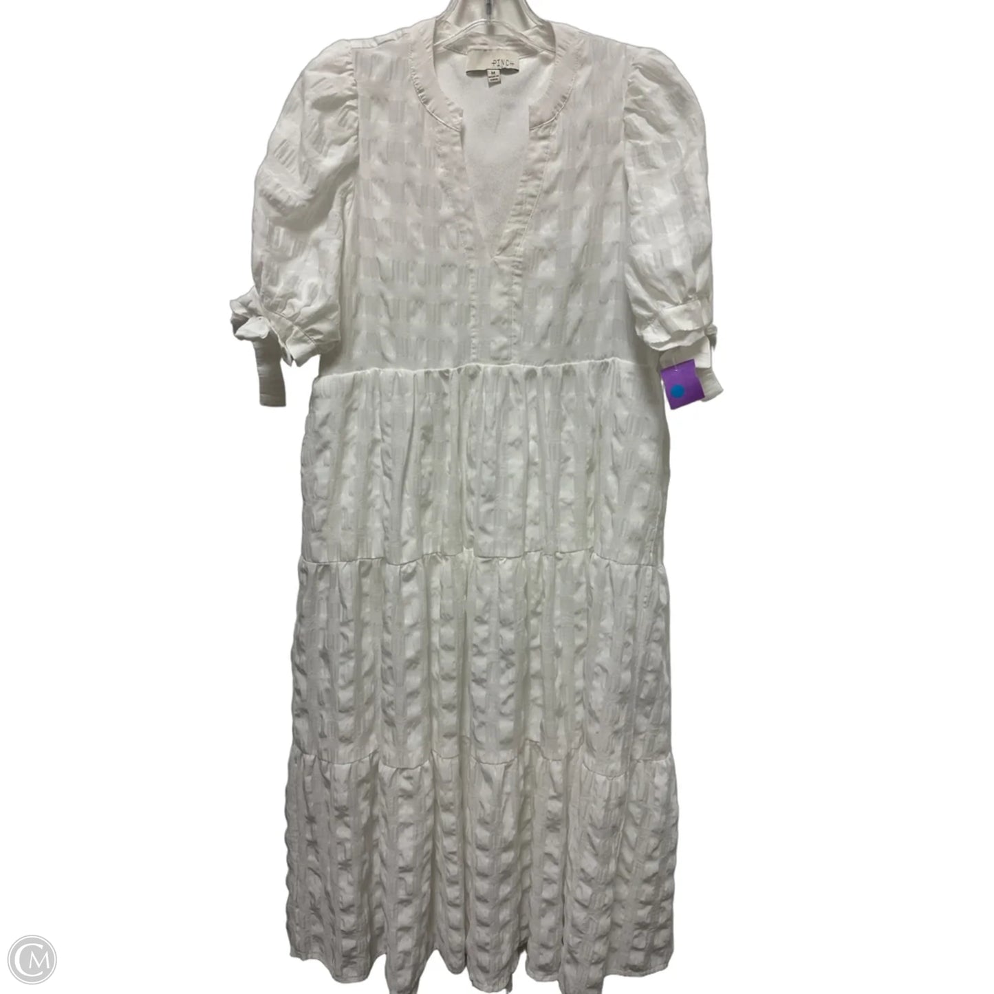 Dress Casual Midi By Pinch In White, Size: M