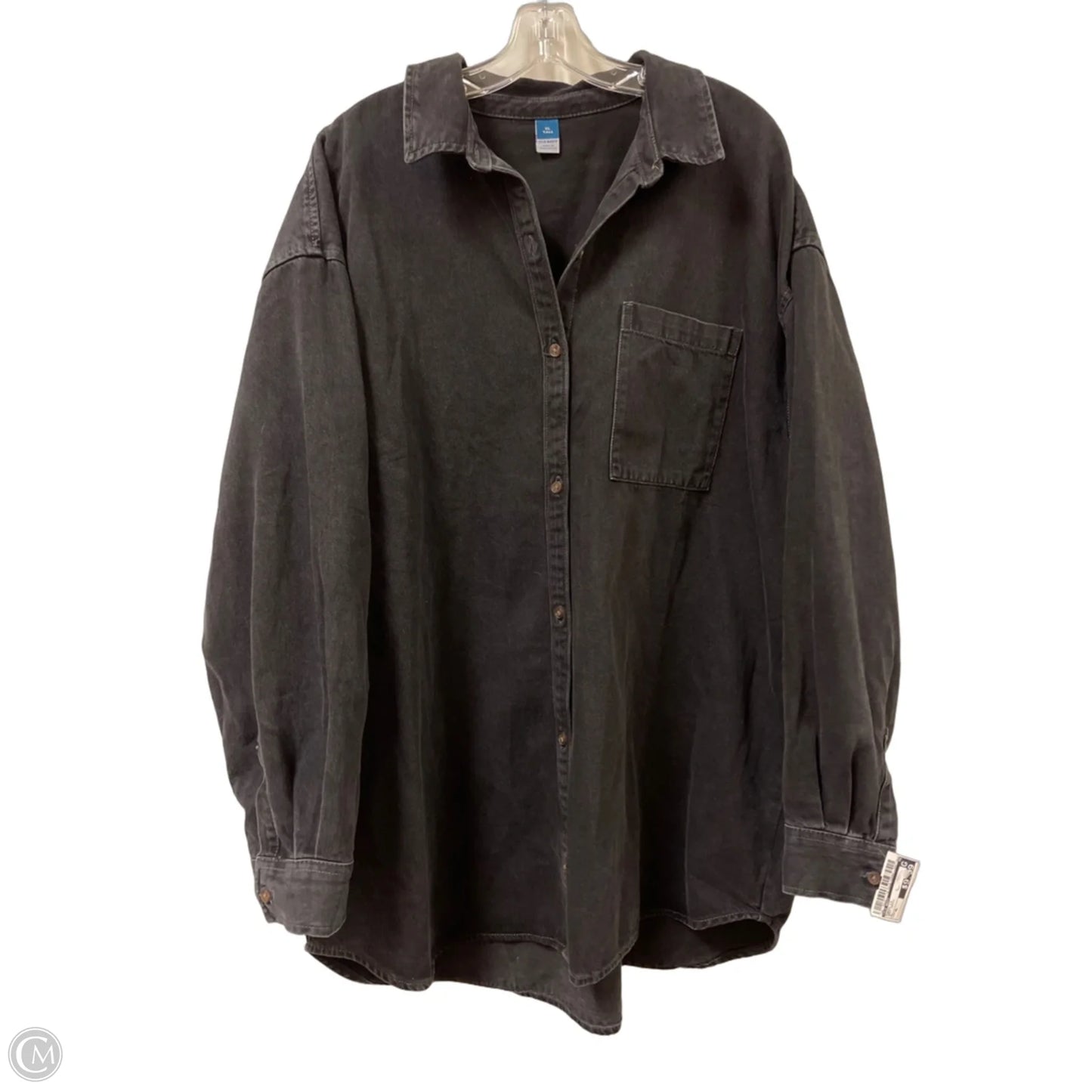 Tunic Long Sleeve By Old Navy In Grey Denim, Size: Xl