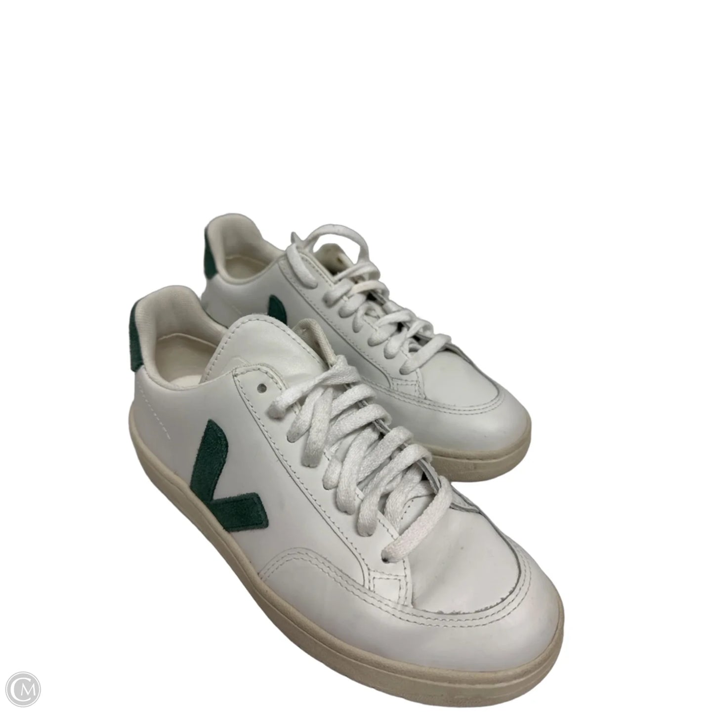 Shoes Sneakers By Clothes Mentor In Green & White, Size: 7