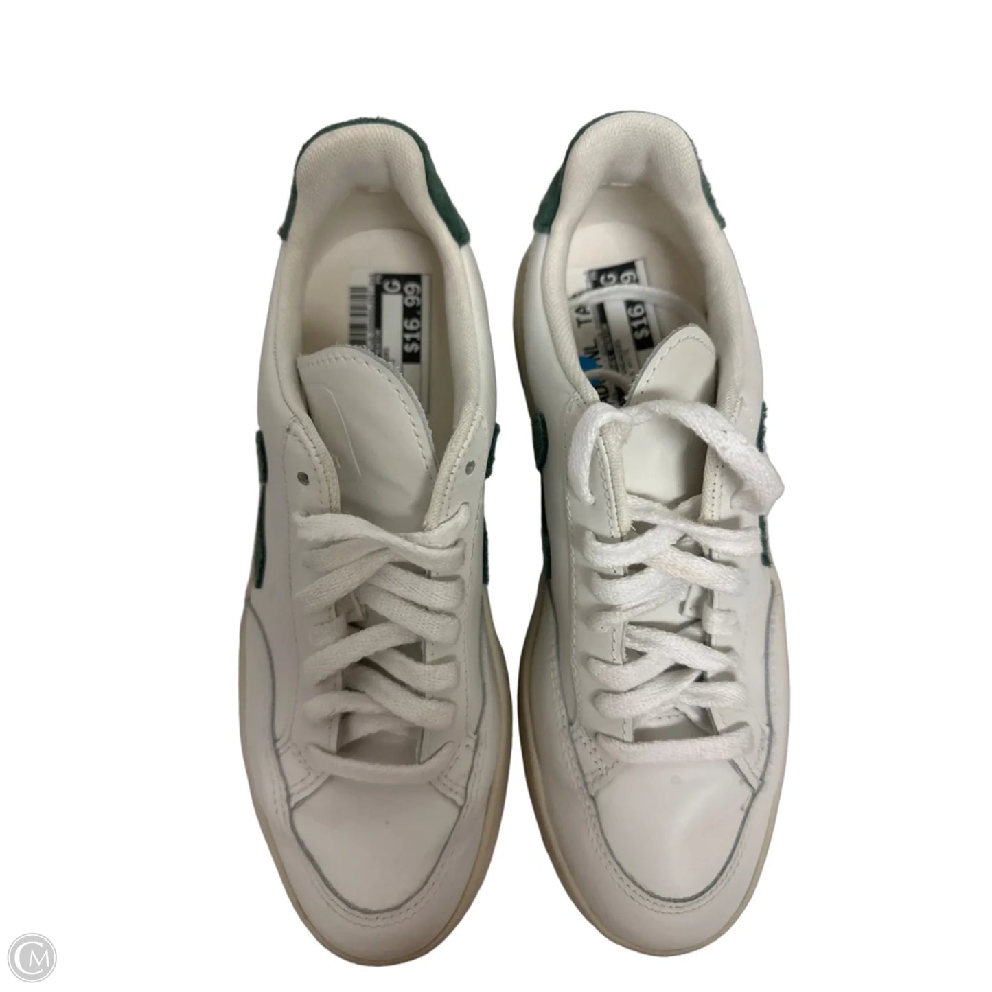 Shoes Sneakers By Clothes Mentor In Green & White, Size: 7