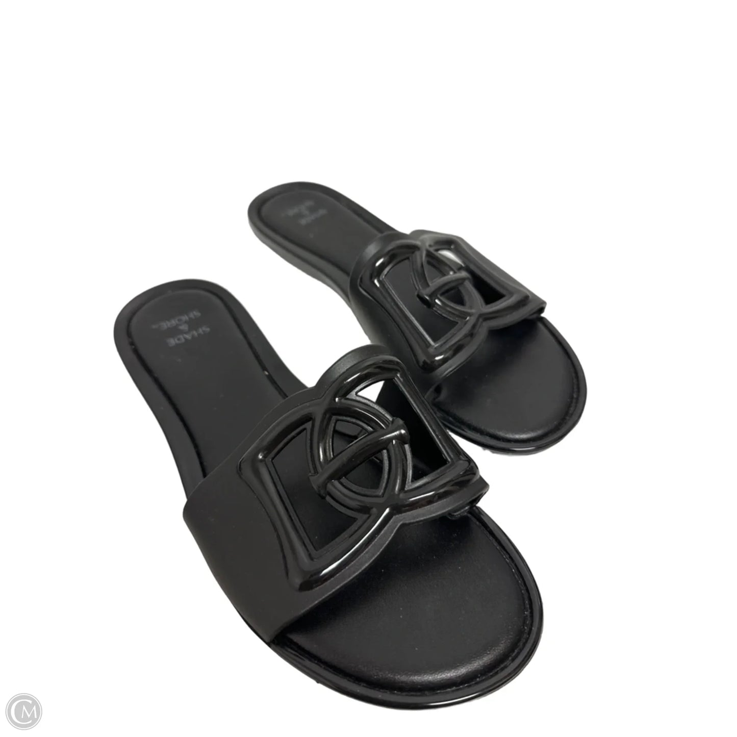 Sandals Flats By Shade & Shore In Black, Size: 6