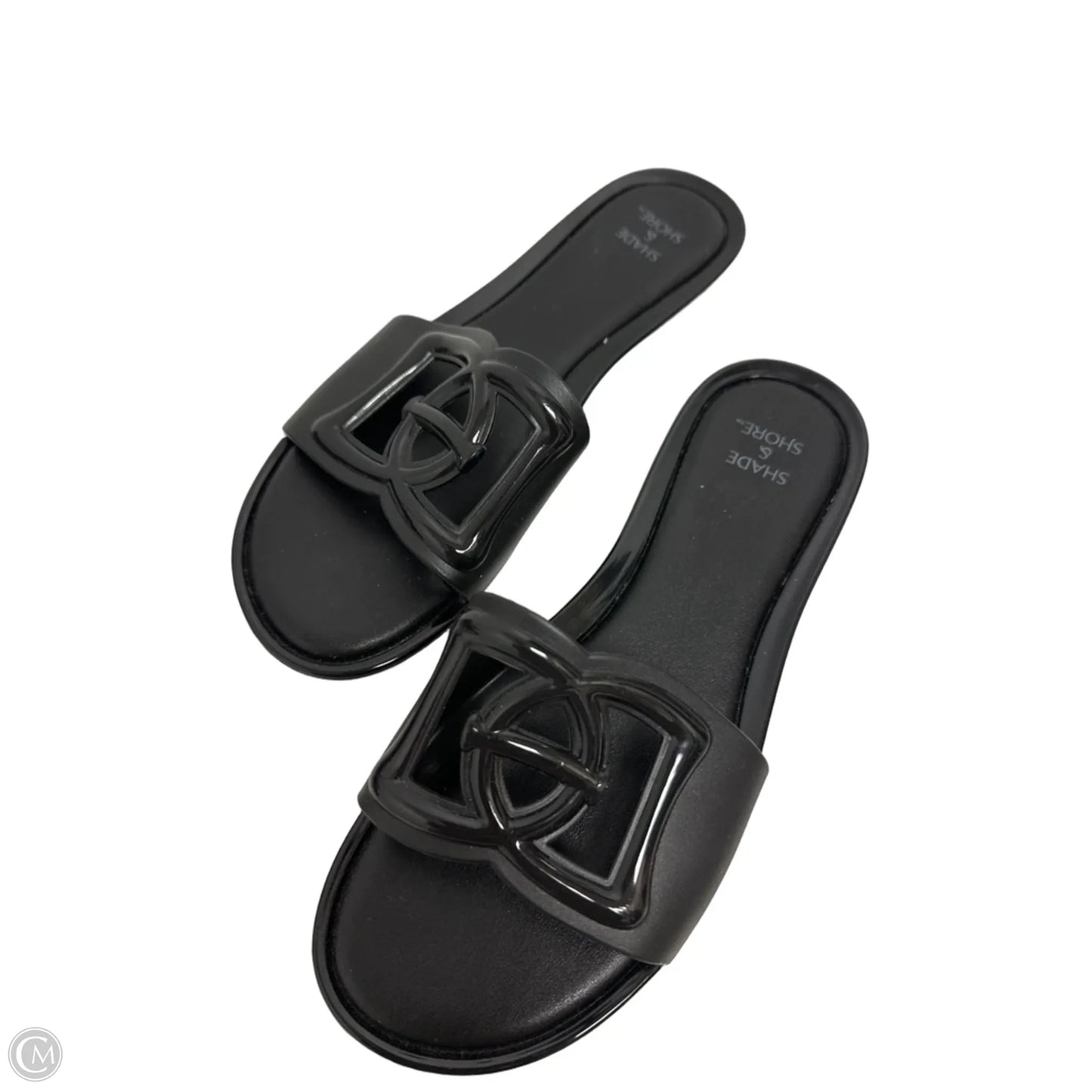 Sandals Flats By Shade & Shore In Black, Size: 6