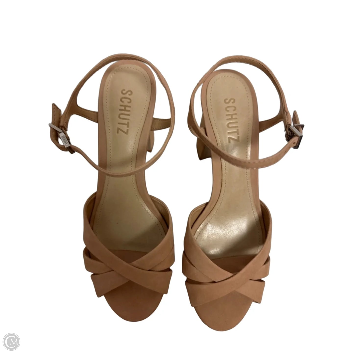 Sandals Heels Block By Schutz In Cream, Size: 7