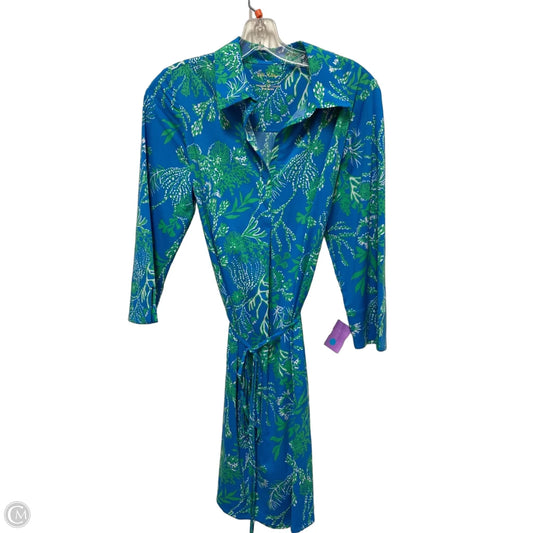 Dress Designer By Lilly Pulitzer In Blue & Green, Size: S