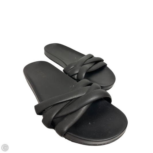 Sandals Flats By J. Crew In Black, Size: 8.5