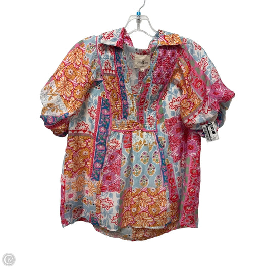 Top Short Sleeve By Umgee In Multi-colored, Size: S