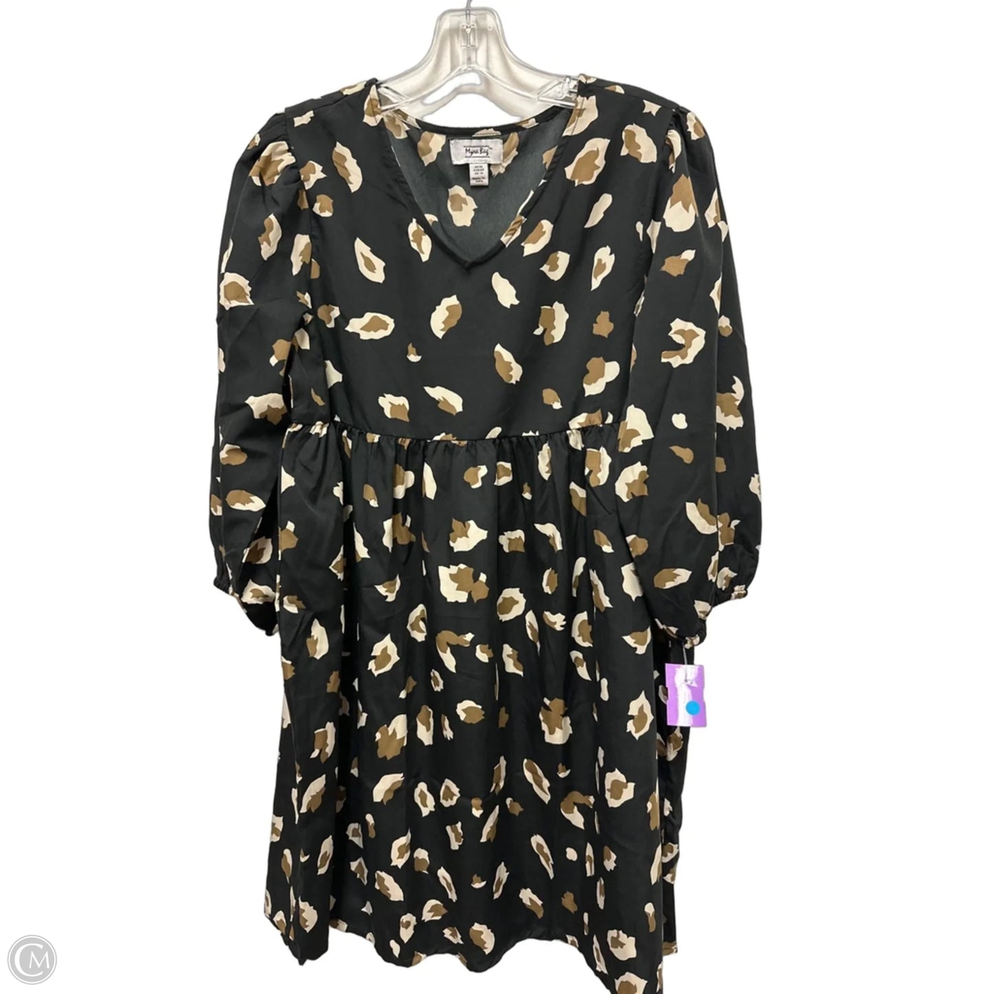 Dress Casual Short By Myra In Black & Cream, Size: M
