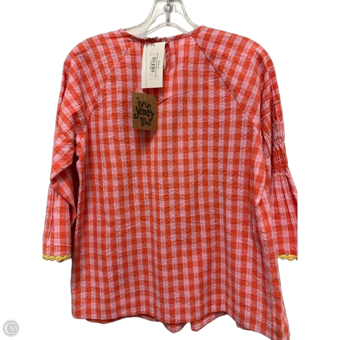 Top Long Sleeve By Ivy Jane In Orange & Pink, Size: Xs
