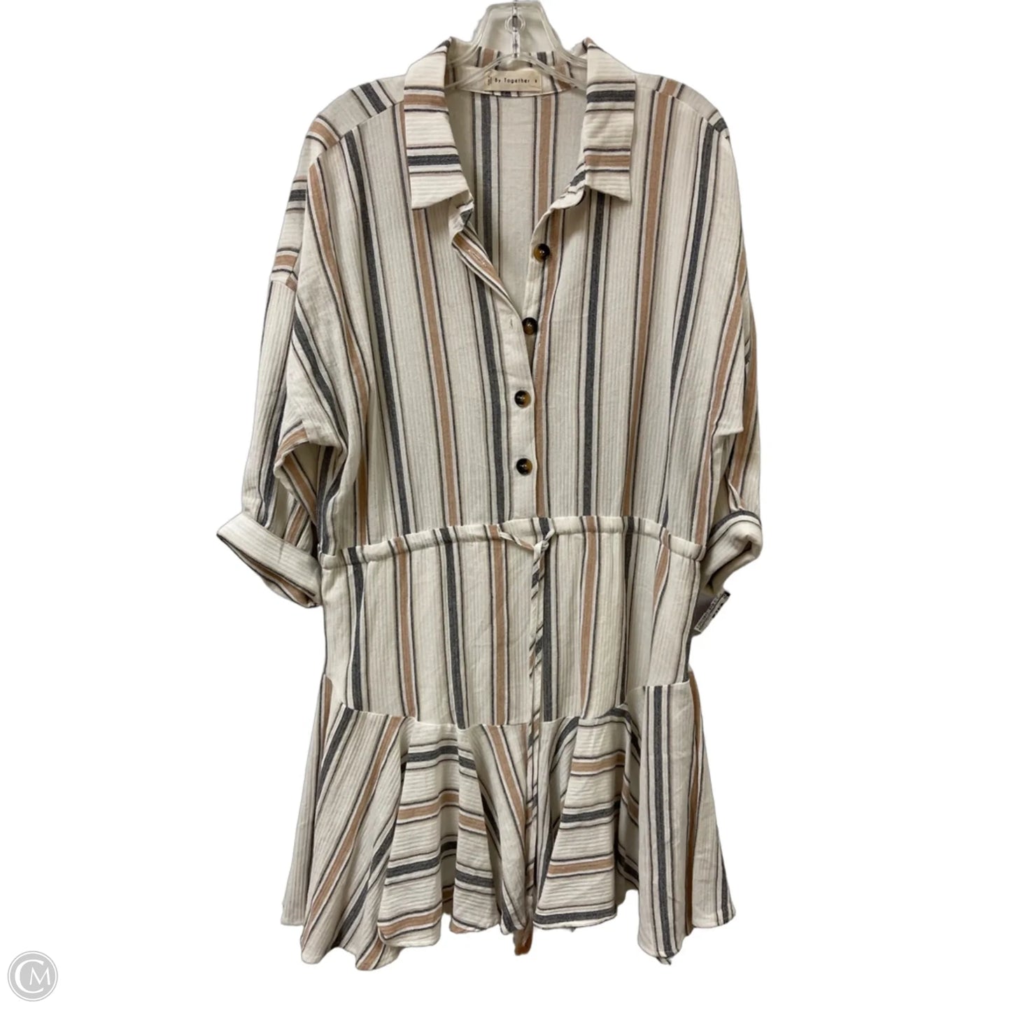 Dress Casual Short By By Together In Striped Pattern, Size: S