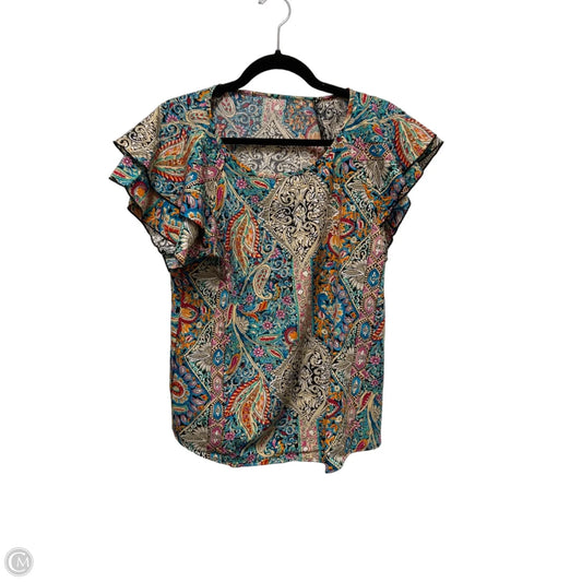 Top Short Sleeve By Clothes Mentor In Multi-colored, Size: M