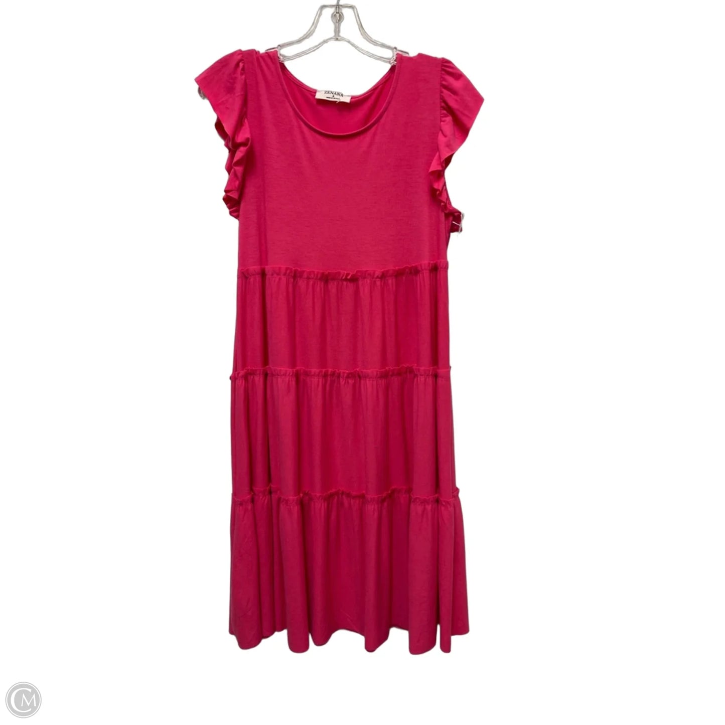 Dress Casual Short By Zenana In Pink, Size: S