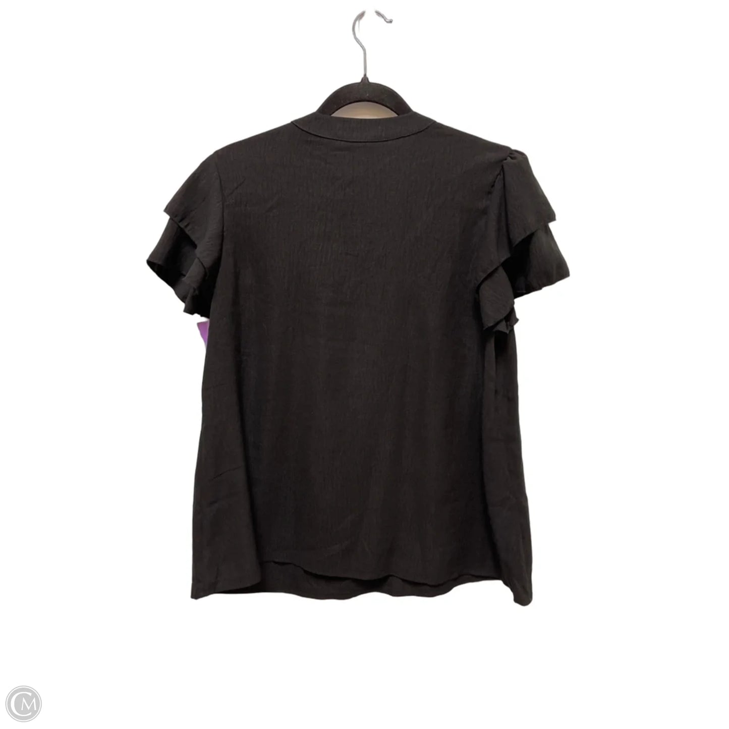 Top Short Sleeve By Clothes Mentor In Black, Size: M