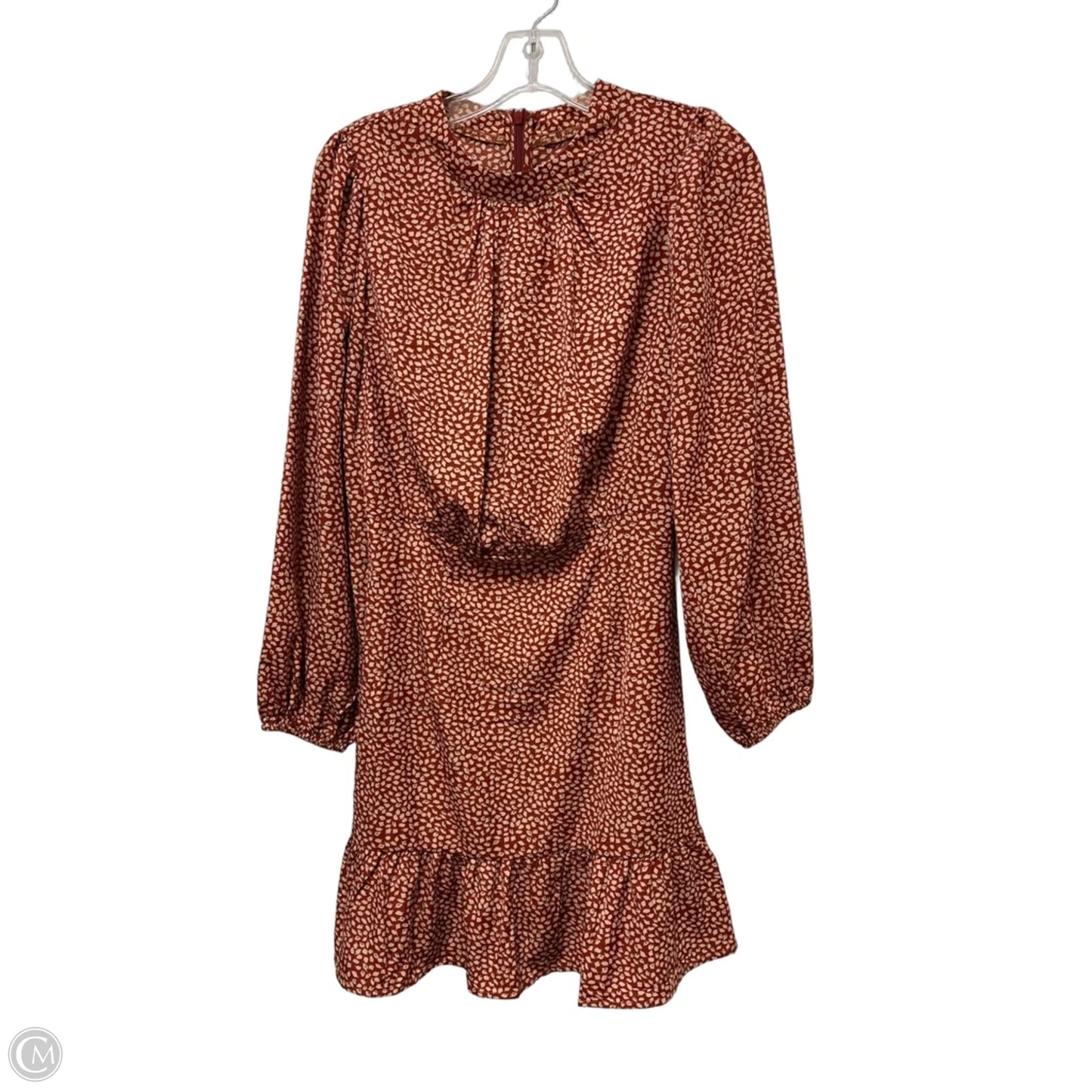 Dress Casual Short By Clothes Mentor In Cream & Red, Size: S