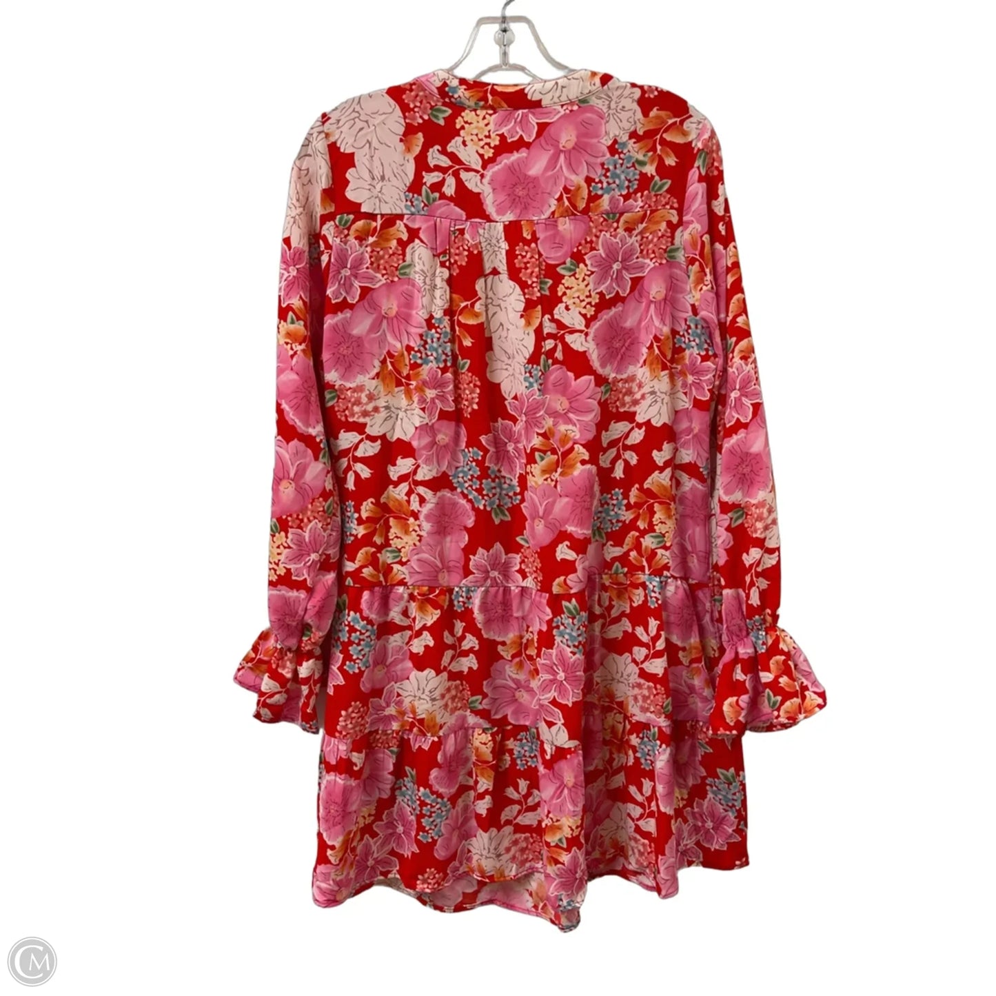 Dress Casual Short By Clothes Mentor In Pink & Red, Size: S