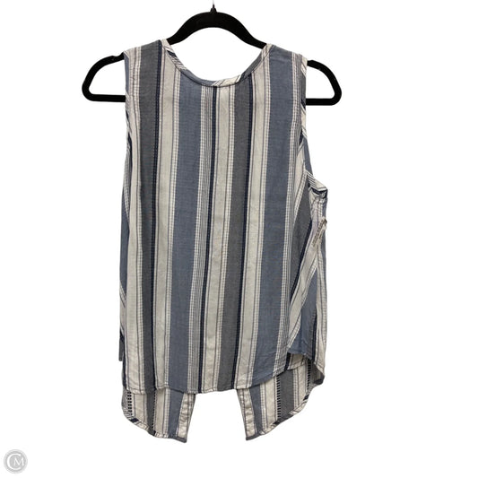Top Sleeveless By Chelsea And Violet In Blue & White, Size: M